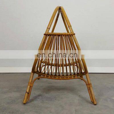 Vietnam Supplier Vintage Rattan Magazine Rack, Magazine Holder, Wicker Book Storage Organizer Cheap Wholesale photo-3