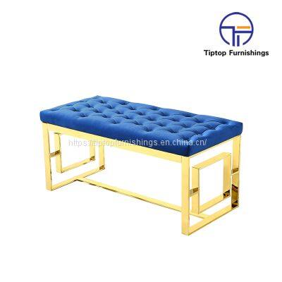 Luxurious Multi functional Soft sponge Sofa velvet Storage folding footrest Ottoman bench