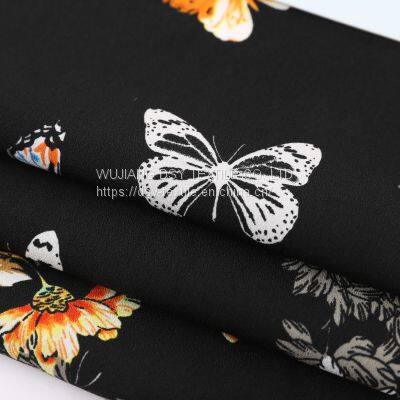Custom Design Butterfly Priting Comfortable , Breathable For Women Dresses Scarf