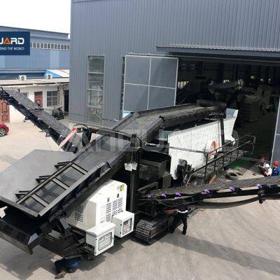 Round Vibrating Screen Crawler Type Mobile Gyratory Vibrating Screening Plant For Sale