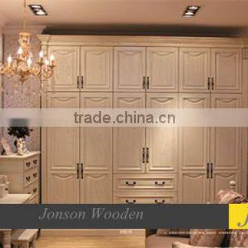 Modern Cheap Solid Oak Wooden Cupboard Wardrobe