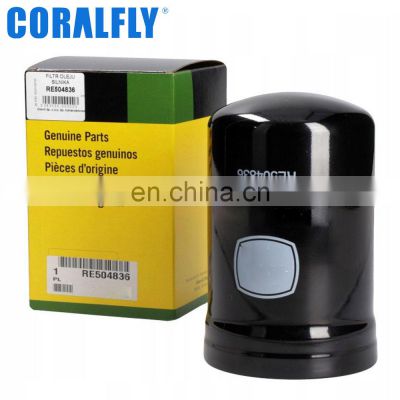 Coralfly RE504836 for John Deere Farm Tractor Diesel Engine Oil Filters