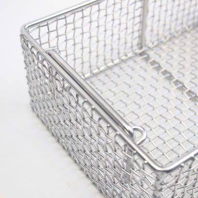 Customized 304 Stainless Steel Woven Wire Mesh Basket For Storage photo-4