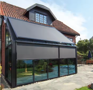 Outdoor Window Roller Zip Track Blinds Waterproof Patio Outdoor Blinds Shade Motorized Outdoor Shade Blinds photo-5