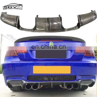 E92 E93 M3 V style Высококачественный задний диффузор из углепластика и кромка заднего бампера для BMW 3 Series E92 M3 2005-2012