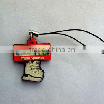 cheap PVC key hanger, mobile3D hanger for giveaway gifts promotion