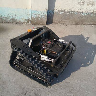 remote controlled wheeled lawn grass cutter made by Vigorun Tech, Vigorun wireless radio control crawler brush cutter for sale