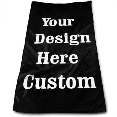 Custom Microfiber Towel, Personalized Hand Towel Add Your Design Super Soft Face Towel for Home Hotel Spa Bathroom Gym