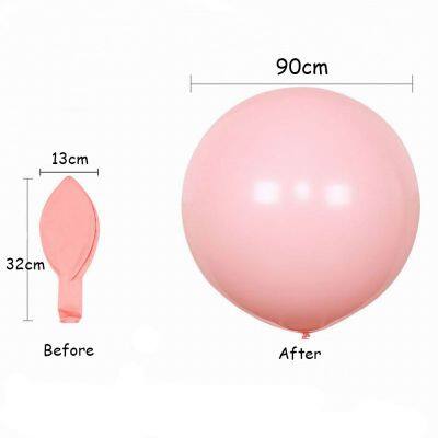 Durable Clear Transparent Helium Latex Big Large 36 Inch 90cm Giant Printed Custom Design Globo Ballon Balloon With Logo Print