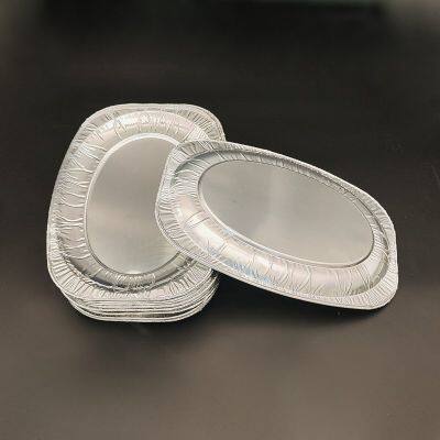 Large Oval Aluminum Foil Pan 355mm Catering Serving Tray for BBQ Roasting Baking and Takeout Use photo-4