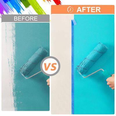 Hot Selling USA Wholesale Blue Masking Tape Heavy Duty Waterproof for Shipping Moving Packing photo-3