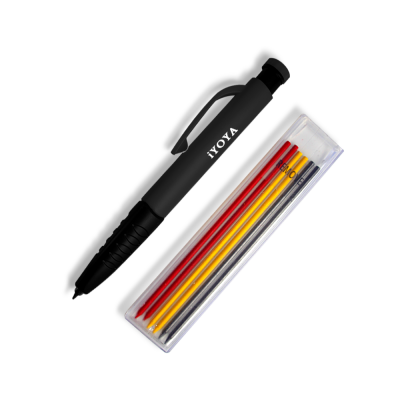 Long Nib Deep Hole Marker Pen and Black Refill Woodwork Mechanical Carpenter Woodworker Construction Pencil photo-5