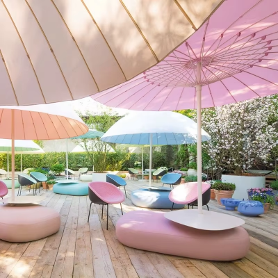 Fiberglass Patio Umbrella, Garden Outdoor Furniture Sun Umbrella, New Mushroom-shaped Aluminum Outdoor Umbrella photo-5