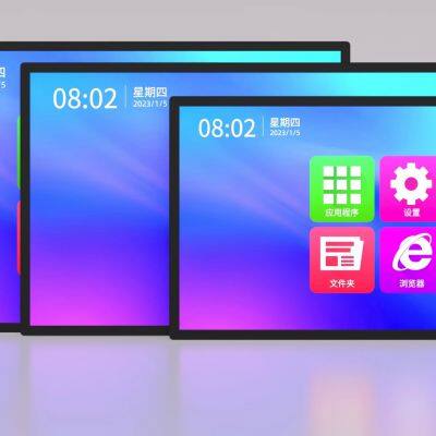 Mural style advertising machine 18-98 inches with touch and non touch support OEM ODM