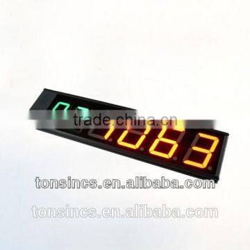 Wireless 6 Digit Dual Color 7 Segment High-bright Queuing LED Counter Display