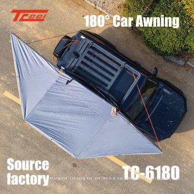 Car Side 180° Rotating Awning Car Mounted Aluminum Alloy Oxford Cloth Camping Rainproof Sunshade Tent