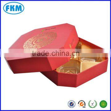 Hot Stamping Red Paper Box Moon Cake Box