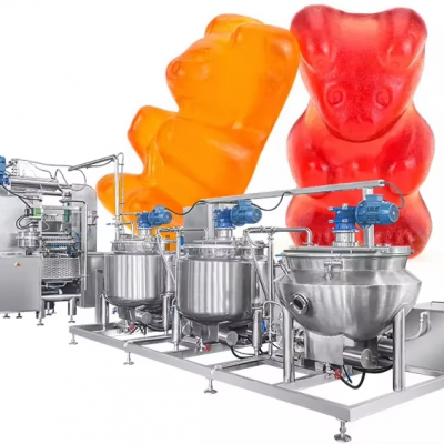 150kg/h Industrielle Gummibonbon-Produktionslinie zum Verkauf