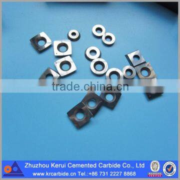 Tungsten carbide cutter and insert for wood turning tools