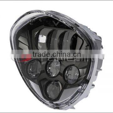 China supplier led light round c ree led motorcycle headlight for Polaris Victory