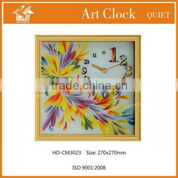 Modern Beautiful Glass Printing Gift Clock HD-CM3023