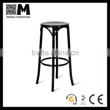 Black wholesale metal restaurant chair