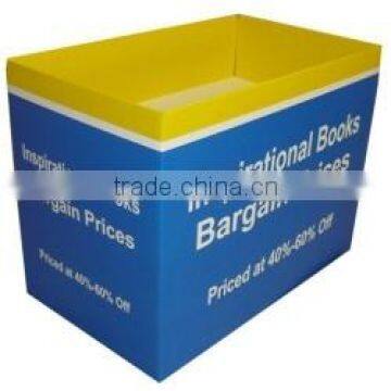 Supermarket cardboard product bins retail bin display store bins stand