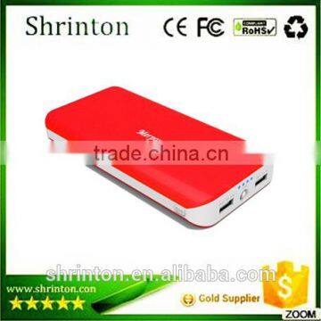 High capacity, LED torch Dual USB output power bank