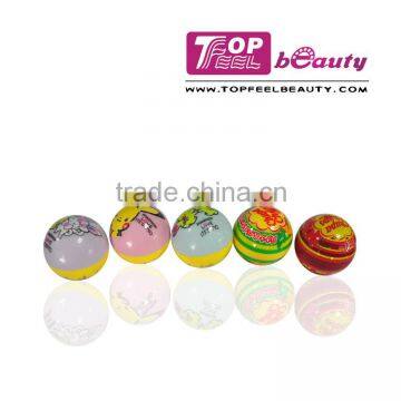 Whole-sale! colorful ball shape lipbalm for kids