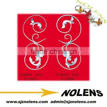 NL-C3507Decorative Forged Scroll Steel Panels,Wrought Iron Scroll Panels for Iron Fence,Iron Stairs
