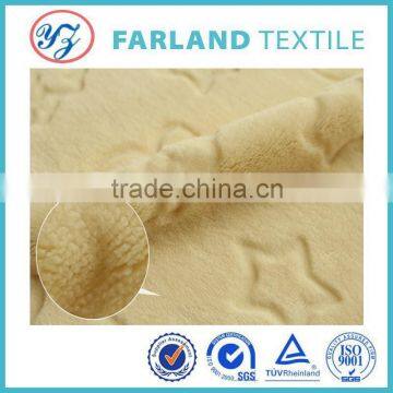 Bright Color Coral Fleece Warm Winter Blanket Fabirc Polyester Cutting Flower Fabric photo-3