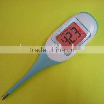 Jumbo LCD screen digital clinical thermometer with backlight indication