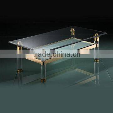 Acrylic gold-plate Coffee Table