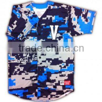 All over printed custom digital camo baseball jerseys&cheap custom camo baseball jerseys