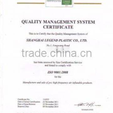 QUALITY MANAGEMENT SYSTEM CERTIFICATE