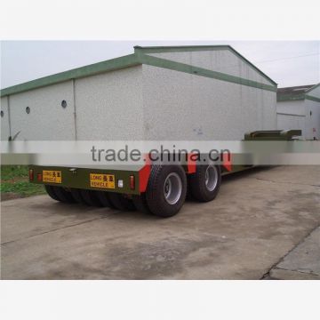 Cheap semi-trailer 3 axles gooseneck lowbed semi trailer