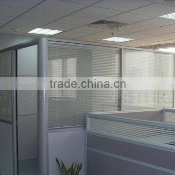 Boss office modern half height glass cubicle partition,office partition wall ( SZ-WSP361)