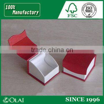 promotional red and white paper ring case box