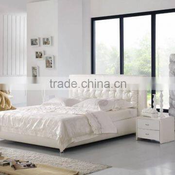 Top quality new style modern furniture living room leather bed