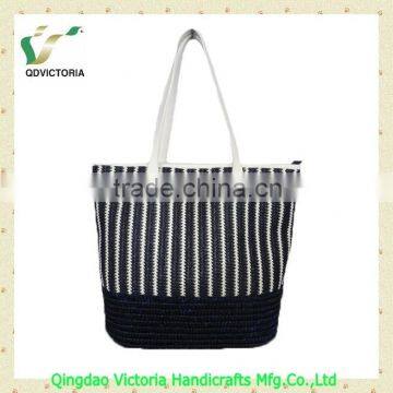 Ladies' Fashion Straw & PP Handbag