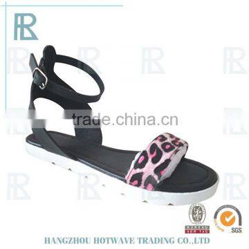 China Wholesale Low Price Color Blocking Sandals