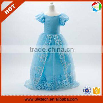 Pretty cinderella cosplay princess dress for 100-150 cm girls child fashion dress (Ulik-A0354)