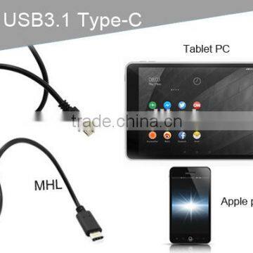 wholesale USB3.1 data cable Type C to USB 3.0 Type A for macbook for mobile phone