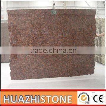 xiamen supplier of caledonia red granite slab a-frame