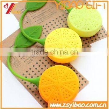 Food grade lemon silicone tea bag strainer