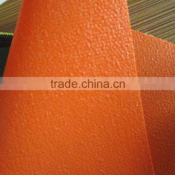 orange, green color polyester fabric pvc coated tarpaulin for truck cover and train waterproof plastic sheet cover