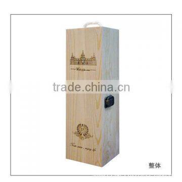 Chinese Customized Single Bottle Wood Wine Box photo-3