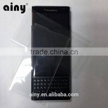 New premium phone accessories tempered glass screen protector for blackberry priv case