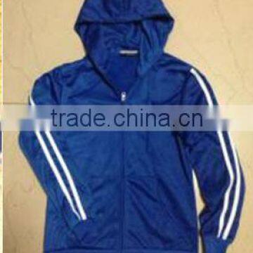 New lady fashion 100% polyester winter hoody jacket in stock