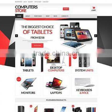 computer shop eCommerce web design